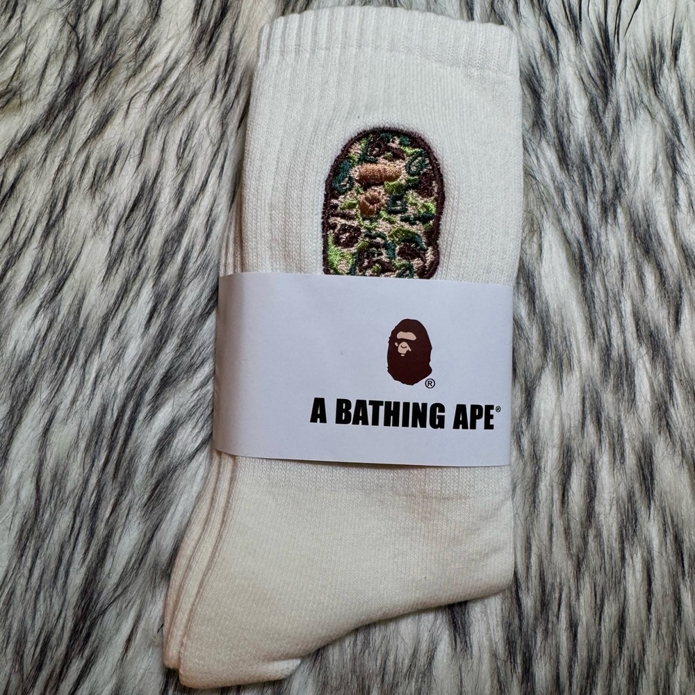 Green Embroidered Babe Head Socks